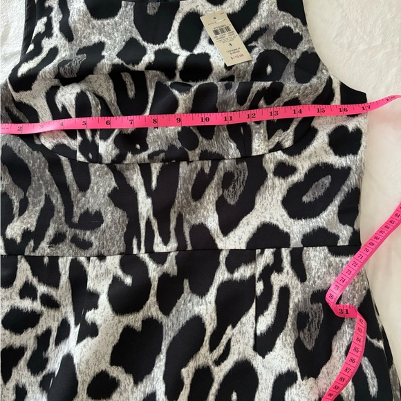 Ann Taylor Animal Print Sheath Dress sz 4 - Picture 13 of 13
